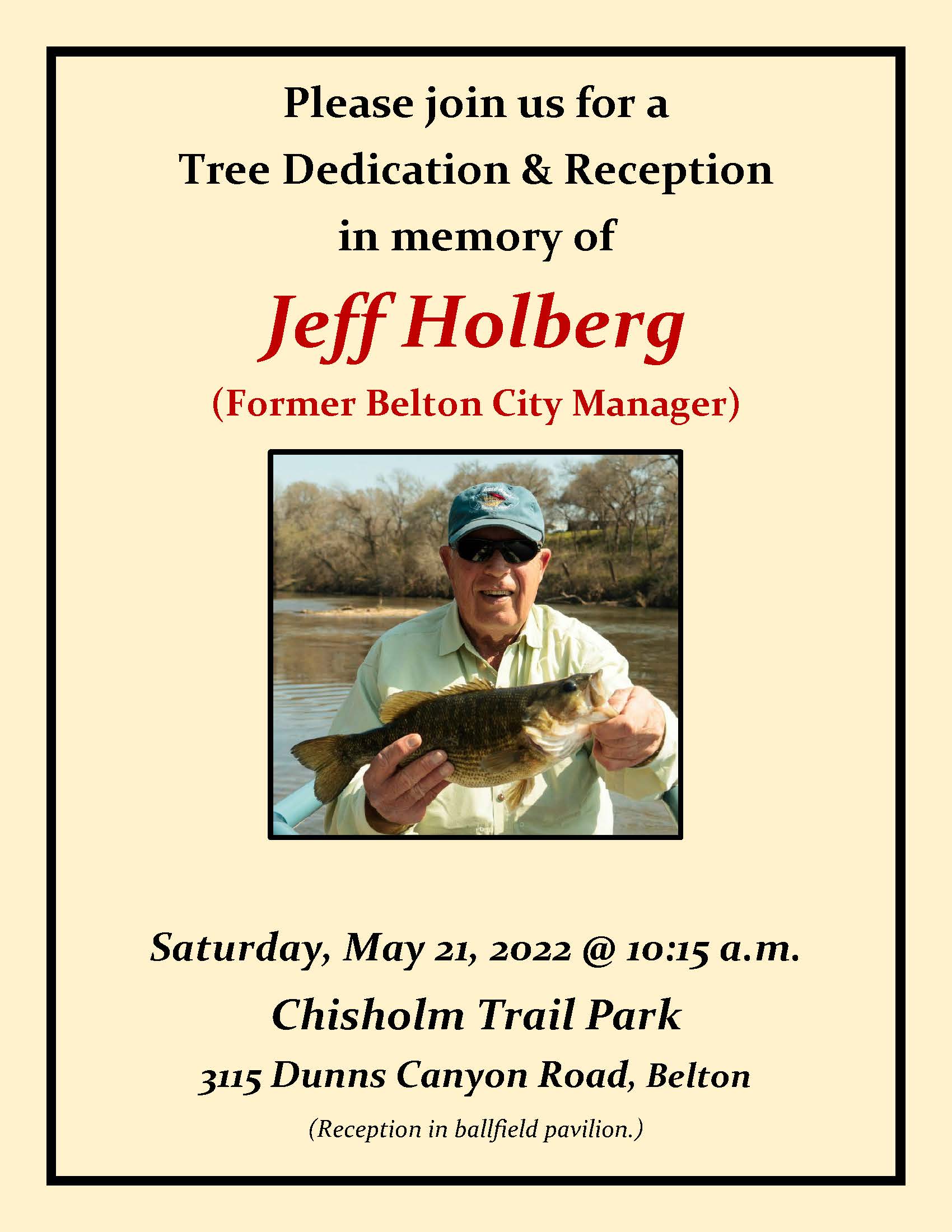 Holberg Tree Dedication Invitation